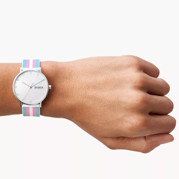 Skagen Aaren Pride Silicone Strap Watch, 41mm - Picture 2 of 2